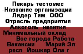 Пекарь-тестомес › Название организации ­ Лидер Тим, ООО › Отрасль предприятия ­ Алкоголь, напитки › Минимальный оклад ­ 26 000 - Все города Работа » Вакансии   . Марий Эл респ.,Йошкар-Ола г.